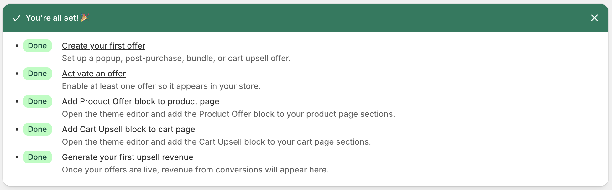 Onboarding Checklist