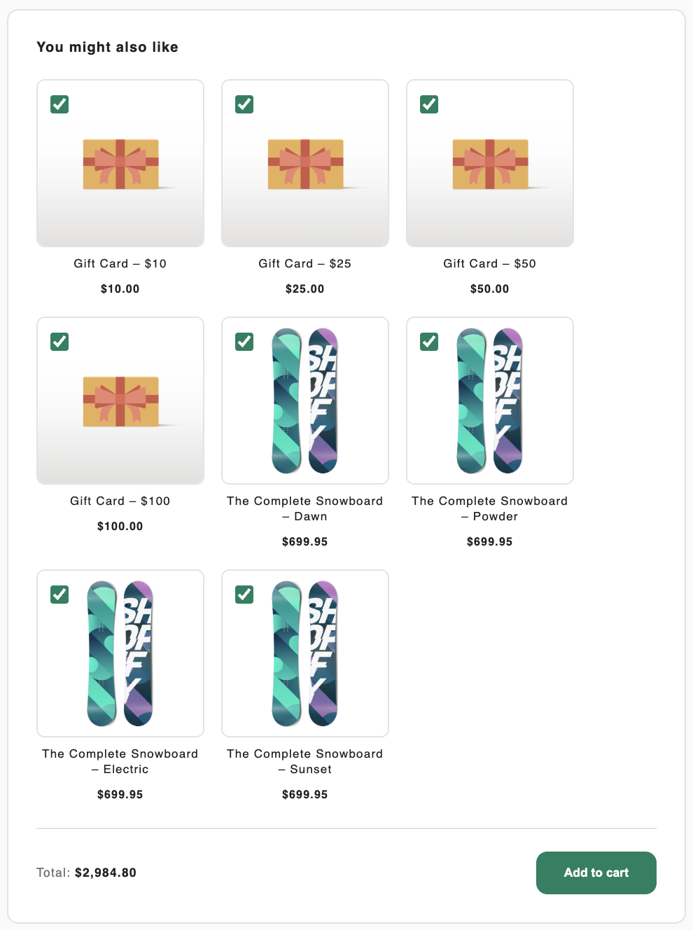 Separated Items mode
