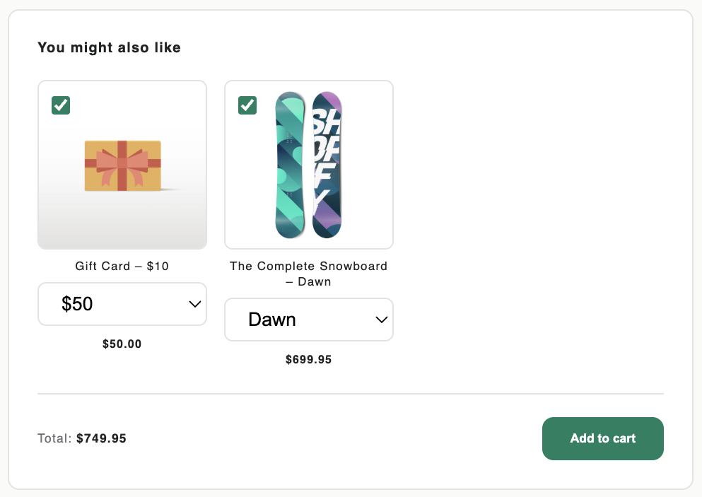 Grouped by Product mode
